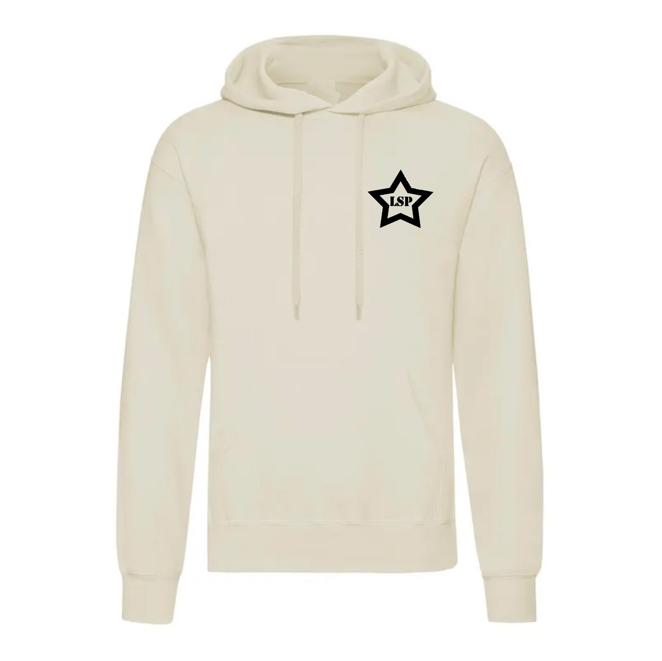 LSP Svart Stjerne Logo Hoodie