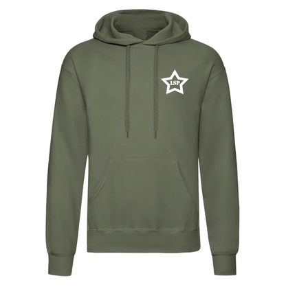 LSP Hvit Stjerne Logo Hoodie
