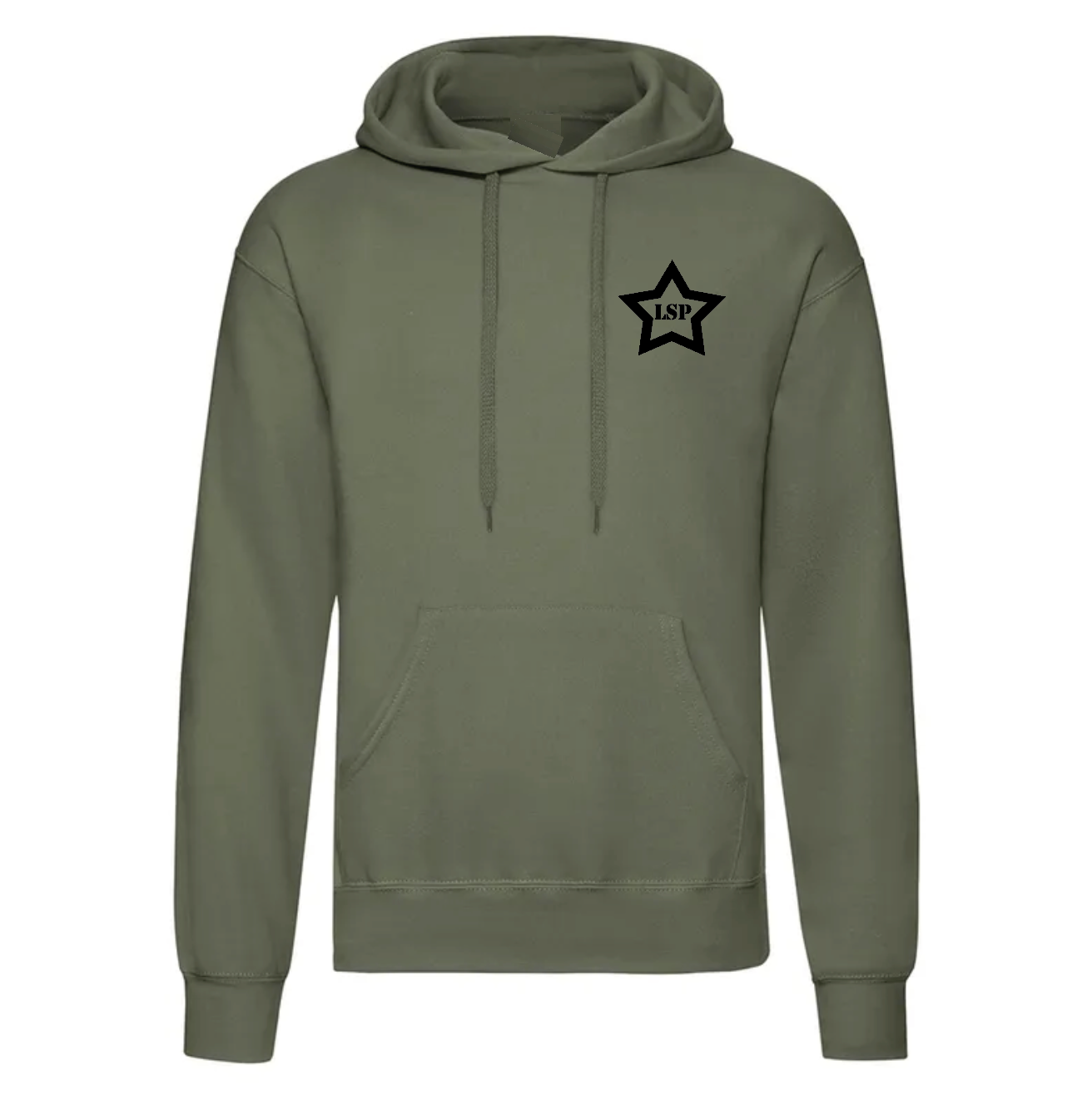 LSP Svart Stjerne Logo Hoodie