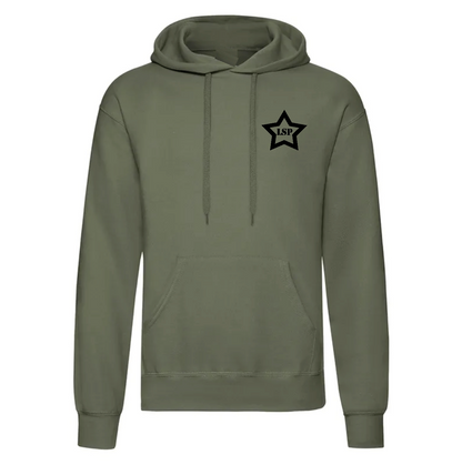 LSP Svart Stjerne Logo Hoodie