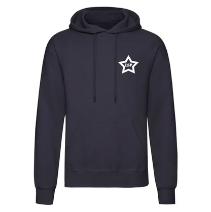 LSP Hvit Stjerne Logo Hoodie