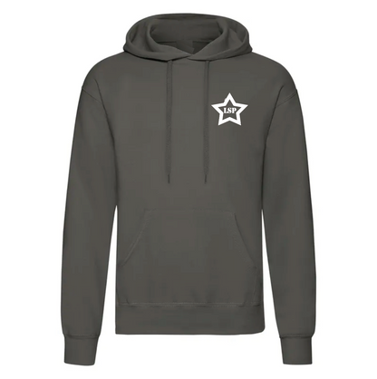 LSP Hvit Stjerne Logo Hoodie