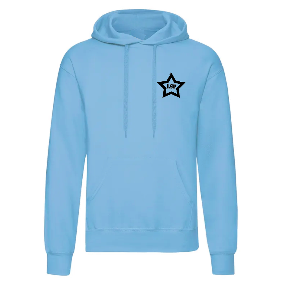 LSP Svart Stjerne Logo Hoodie