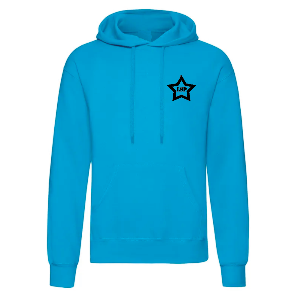 LSP Svart Stjerne Logo Hoodie