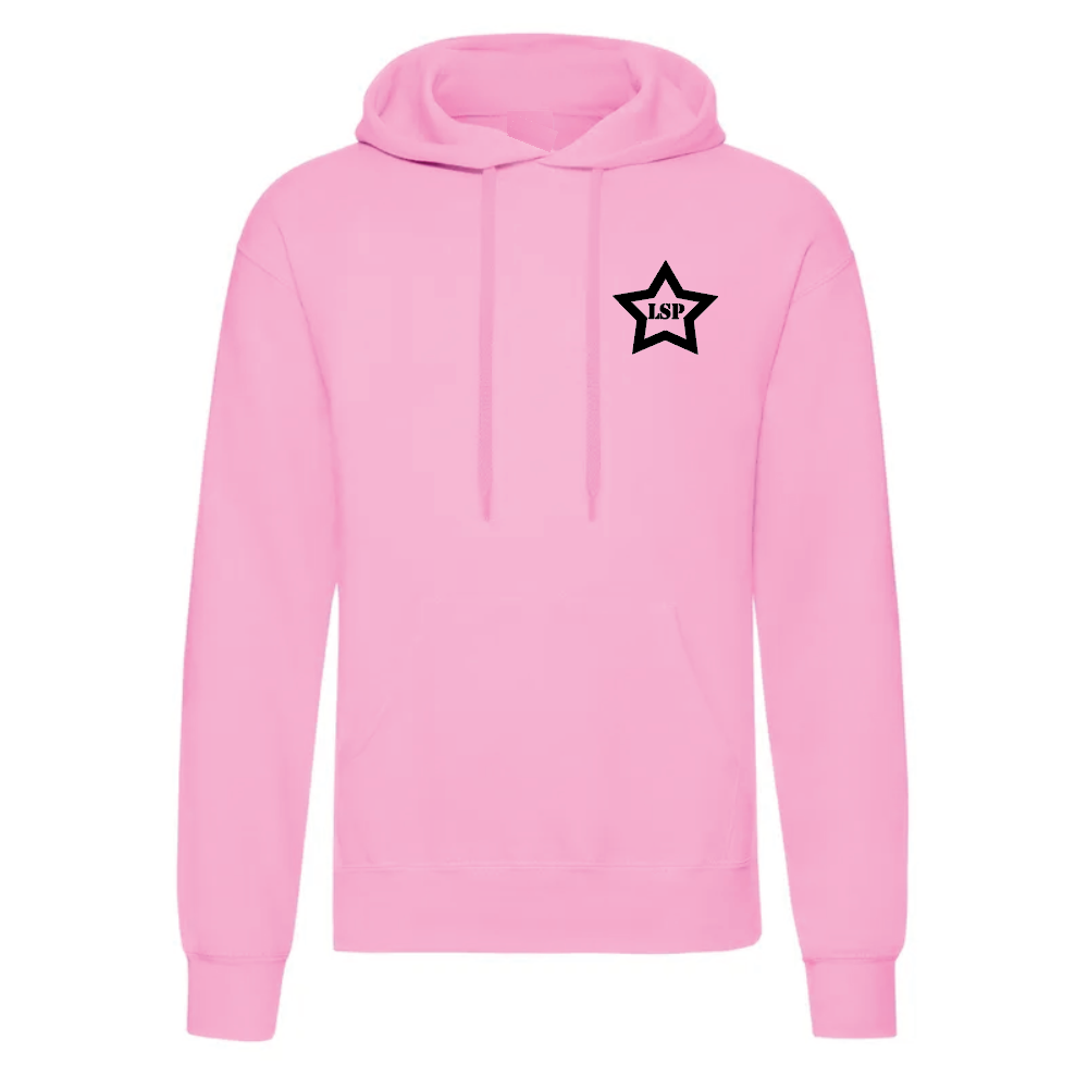 LSP Svart Stjerne Logo Hoodie