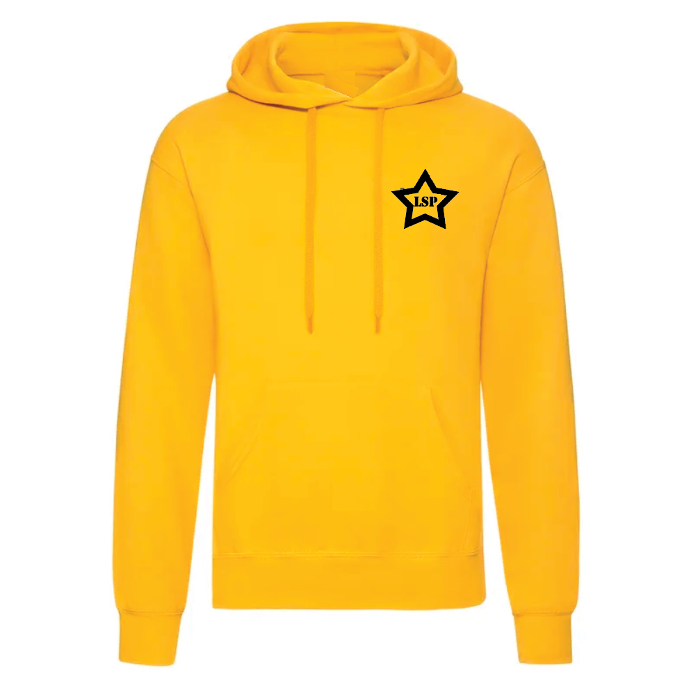 LSP Svart Stjerne Logo Hoodie