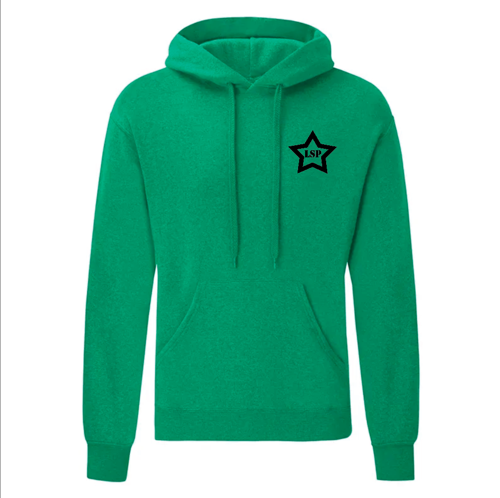 LSP Svart Stjerne Logo Hoodie