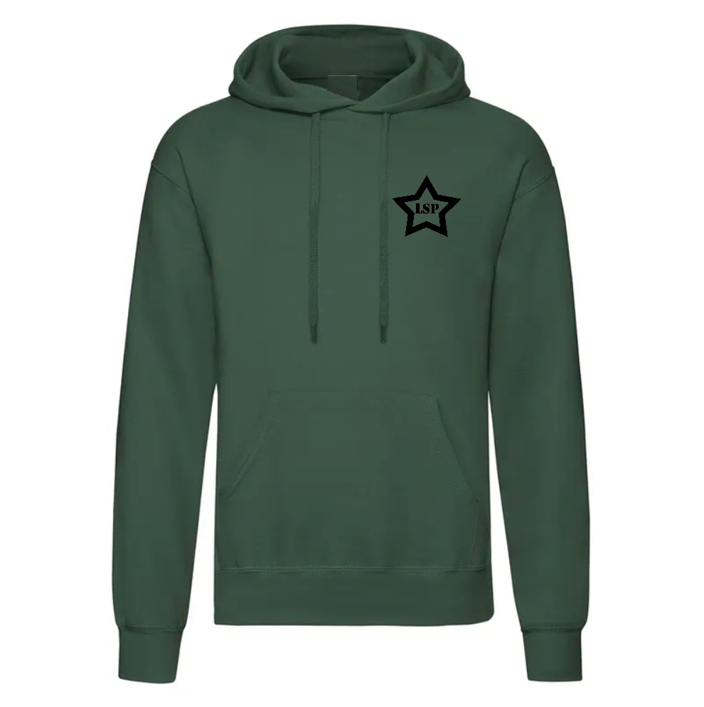 LSP Svart Stjerne Logo Hoodie