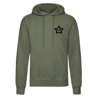 LSP Svart Stjerne Logo Hoodie
