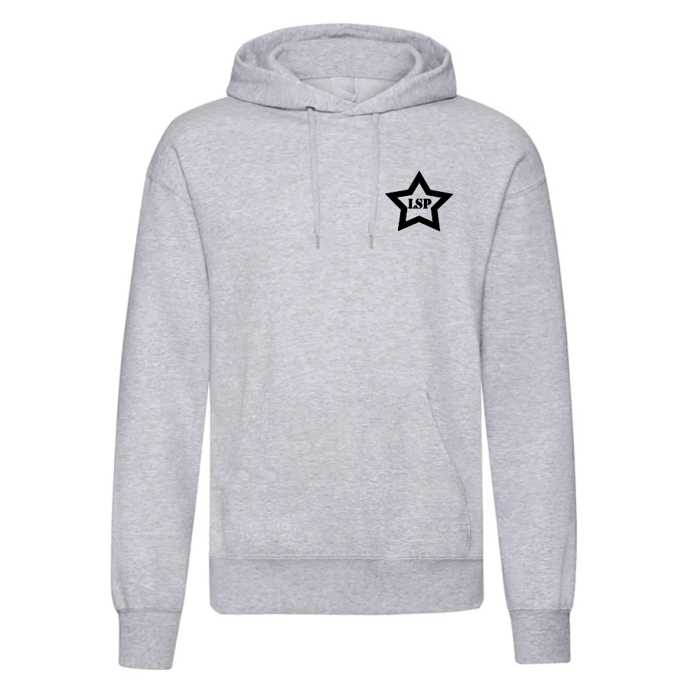 LSP Svart Stjerne Logo Hoodie