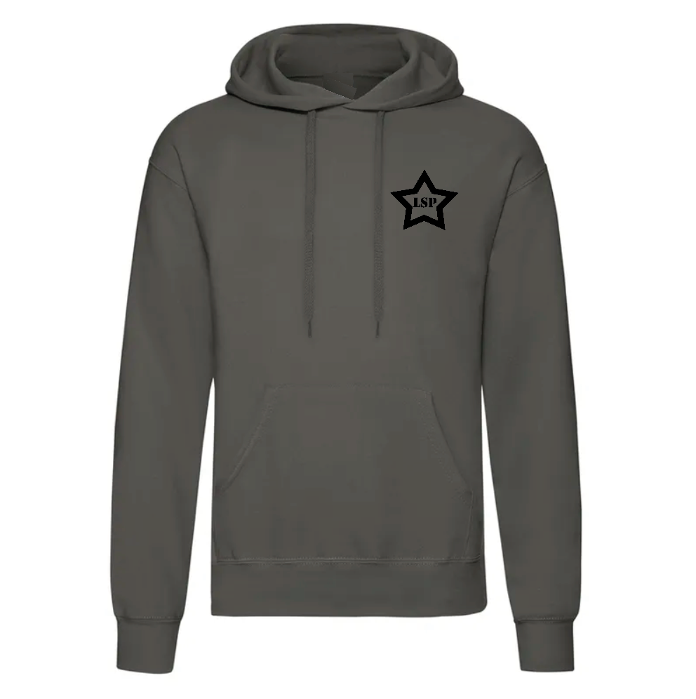 LSP Svart Stjerne Logo Hoodie