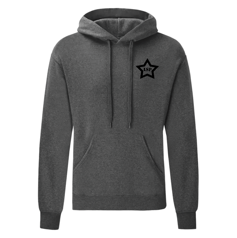 LSP Svart Stjerne Logo Hoodie
