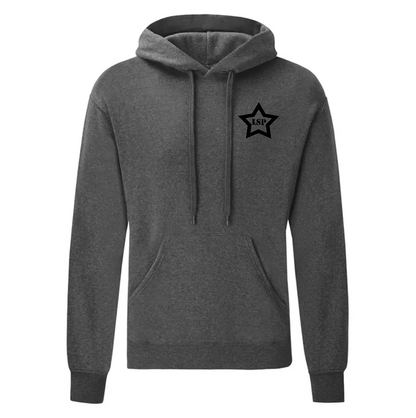 LSP Svart Stjerne Logo Hoodie