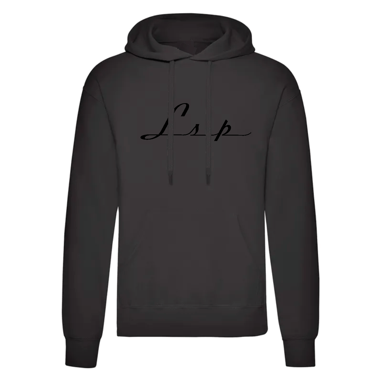 LSP Streetwear Svart logo Hoodie