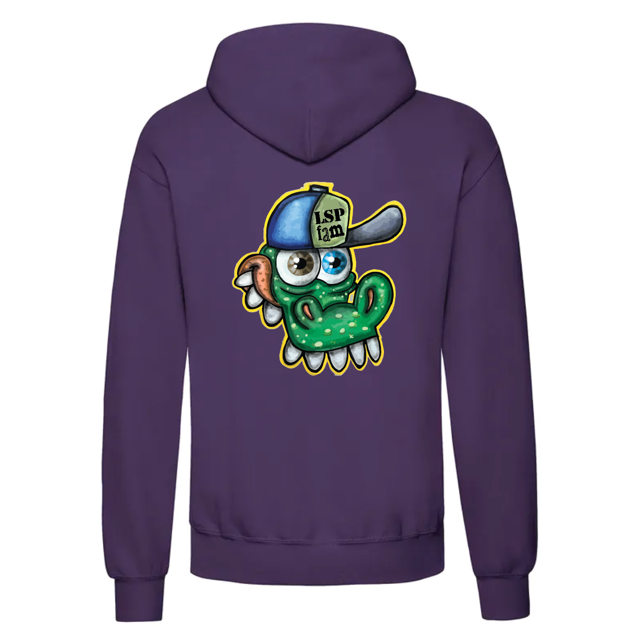 LSP x Gator Hoodie med Stort Print Bak