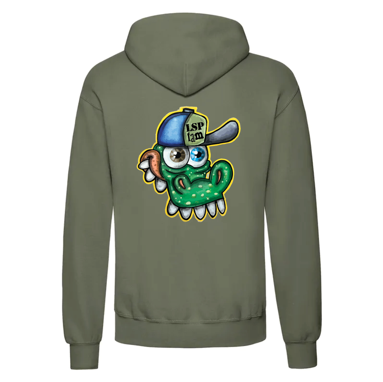 LSP x Gator Hoodie med Stort Print Bak