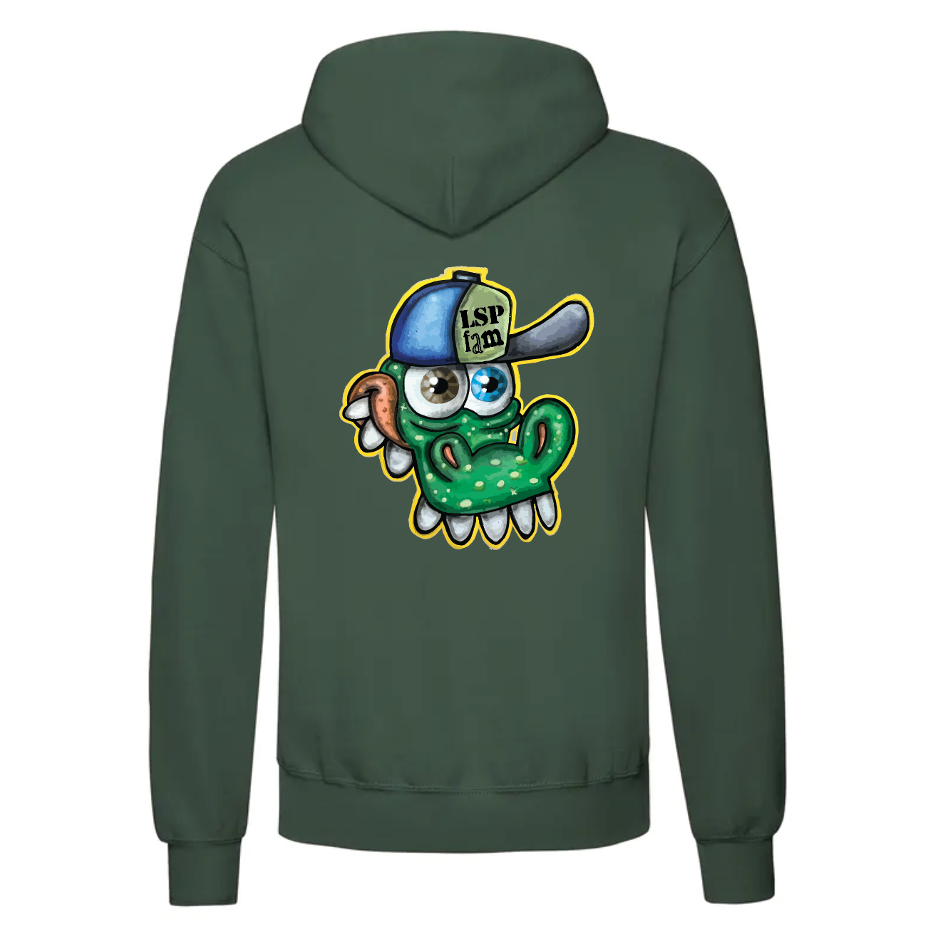 LSP x Gator Hoodie med Stort Print Bak