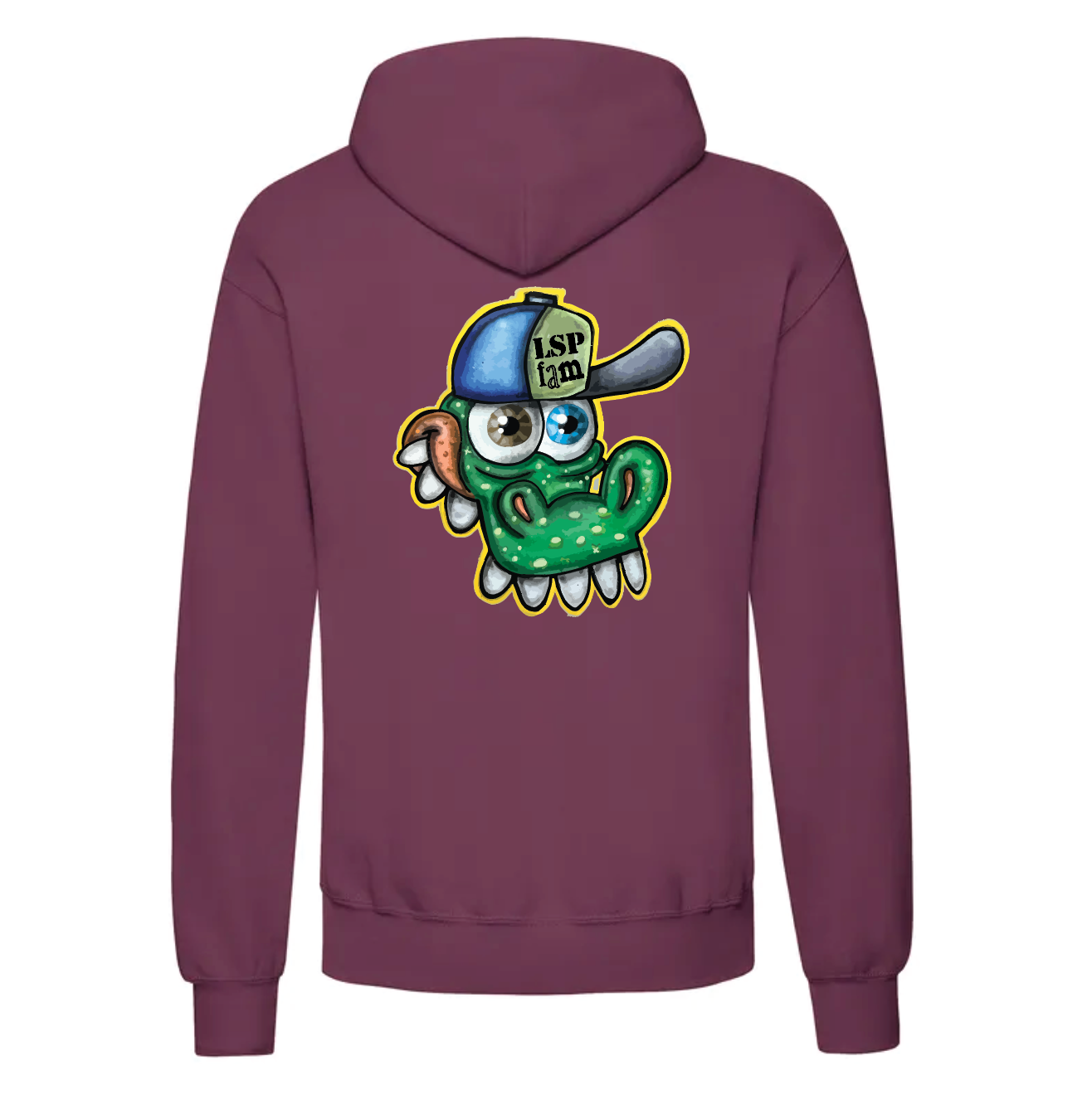 LSP x Gator Hoodie med Stort Print Bak