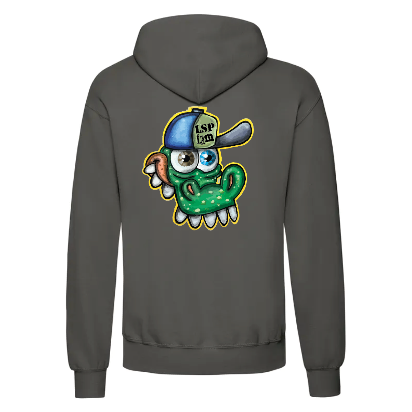 LSP x Gator Hoodie med Stort Print Bak