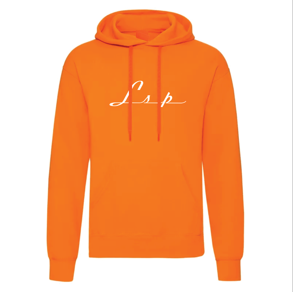 LSP Streetwear Hvit Logo Hoodie