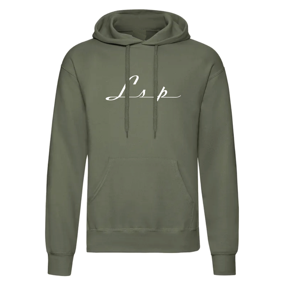 LSP Streetwear Hvit Logo Hoodie