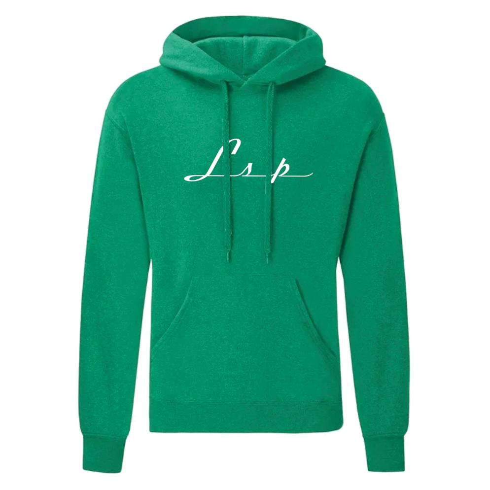 LSP Streetwear Hvit Logo Hoodie