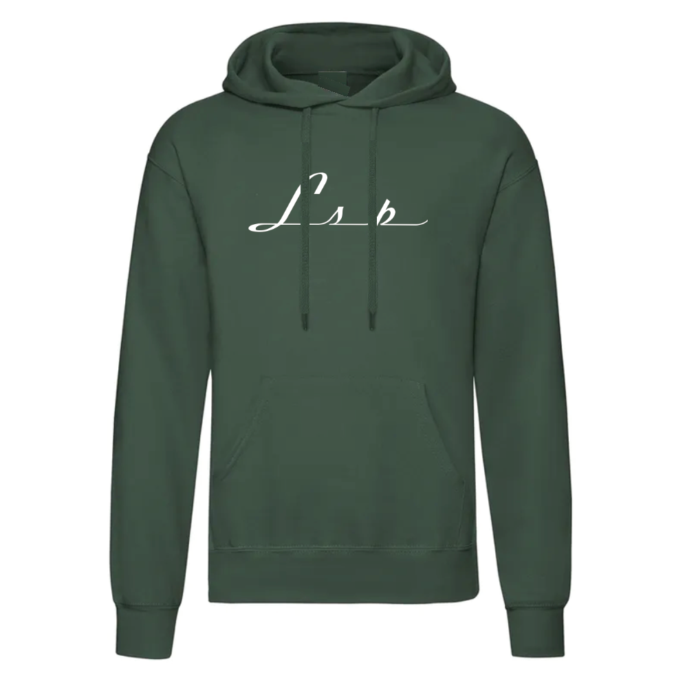 LSP Streetwear Hvit Logo Hoodie