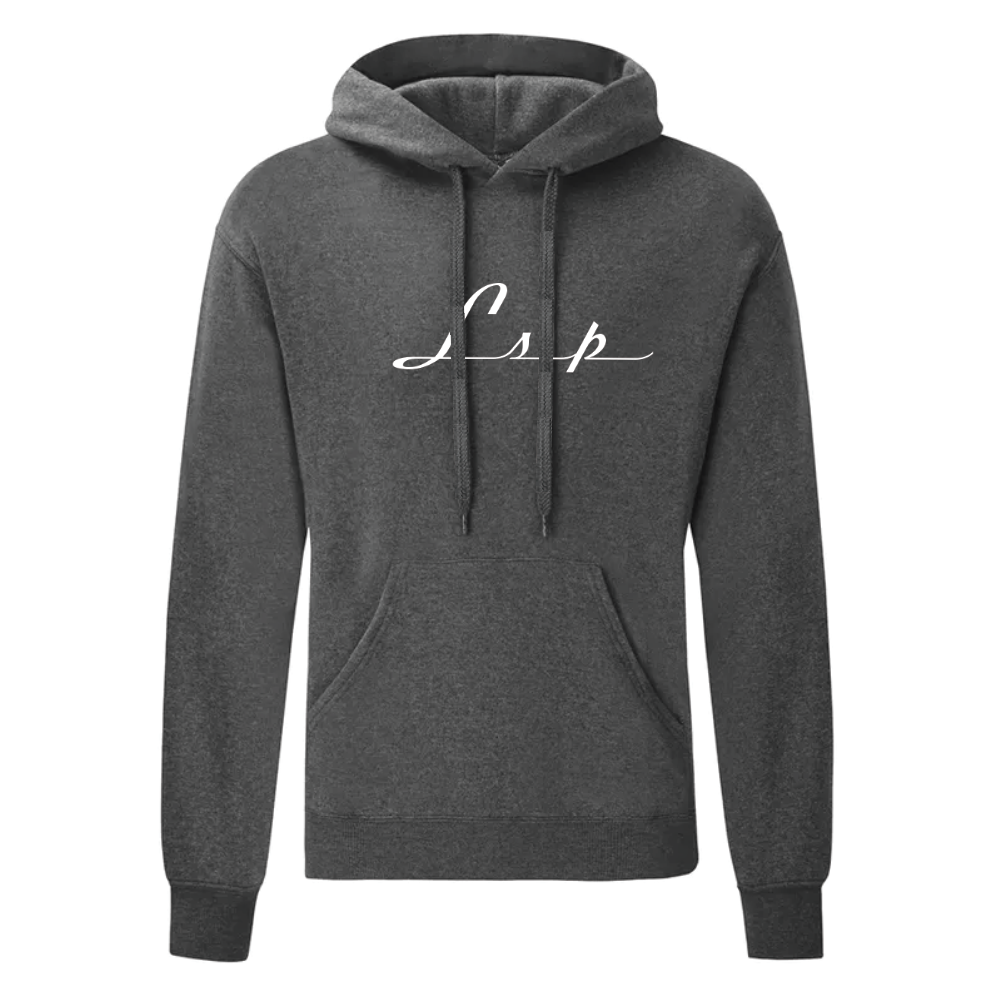 LSP Streetwear Hvit Logo Hoodie