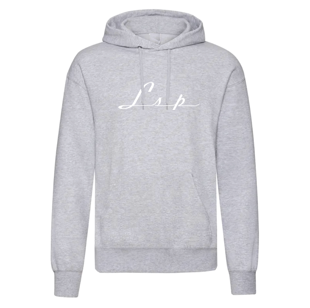 LSP Streetwear Hvit Logo Hoodie