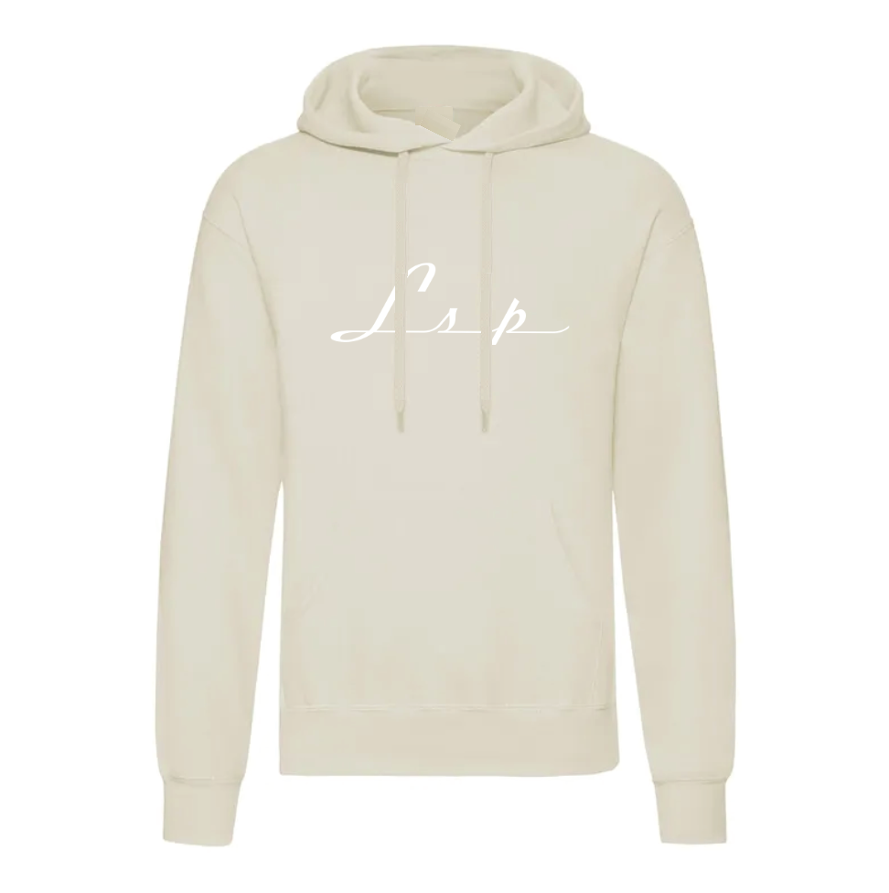 LSP Streetwear Hvit Logo Hoodie