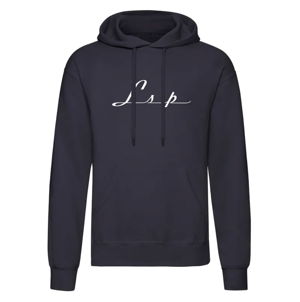 LSP Streetwear Hvit Logo Hoodie