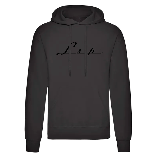 LSP Streetwear Svart logo Hoodie