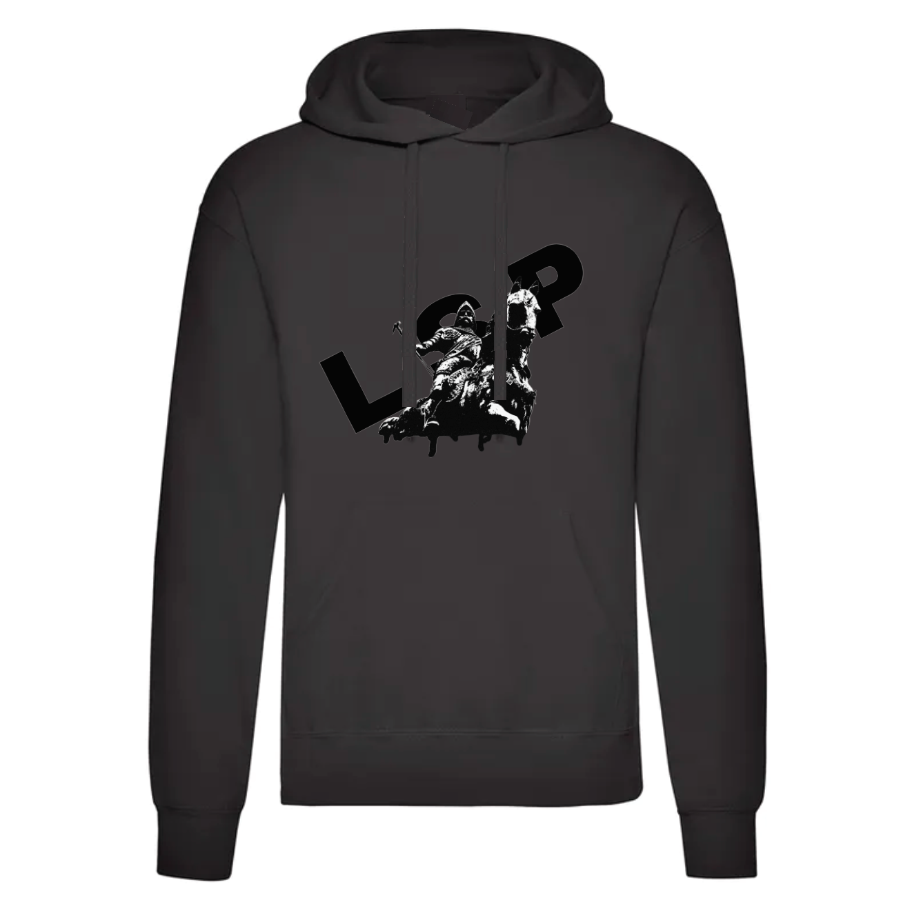 LSP Ridder by Sigge Hoodie Svart trykk
