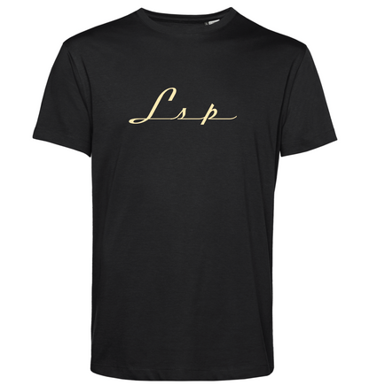 LSP Streetwear Svart T-shirt Med Sand Logo