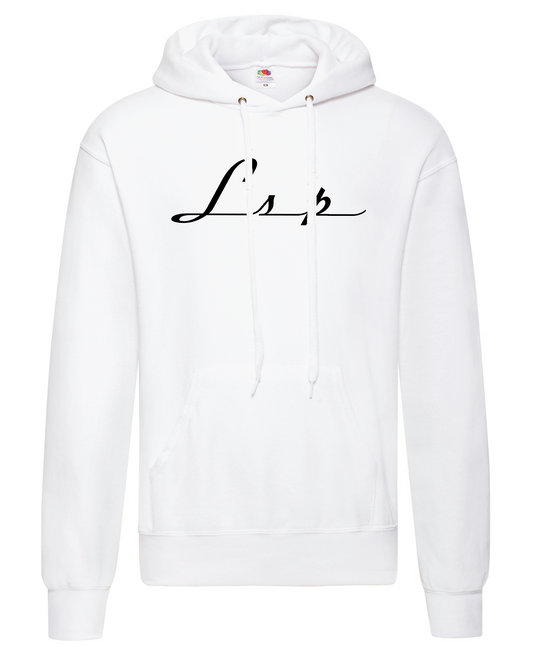 LSP Streetwear Svart på Hvit Hettegenser