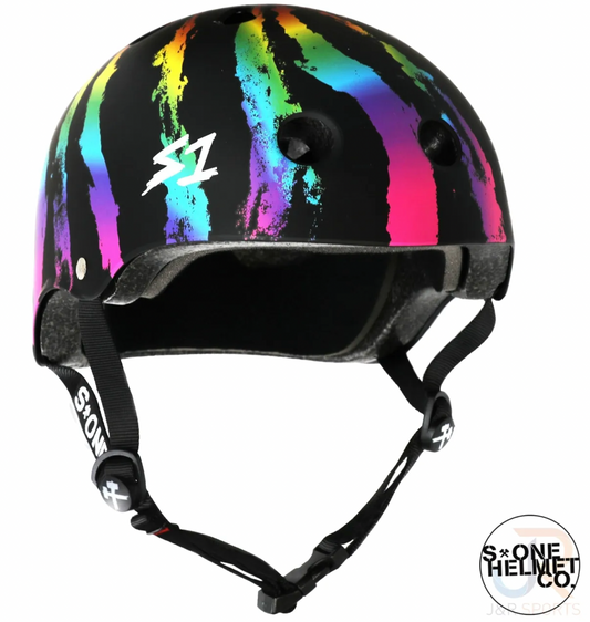 S1 Rainbow Swirl Hjelm