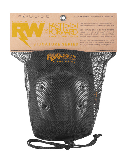 RW x Fast Forward Svarte Knebeskyttere by Gain Protection