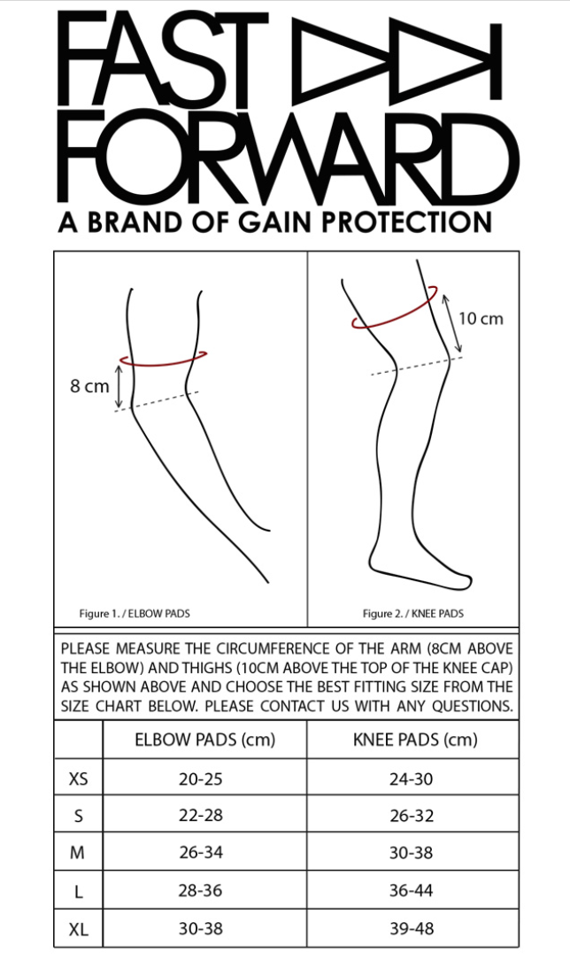 RW x Fast Forward Svarte Knebeskyttere by Gain Protection