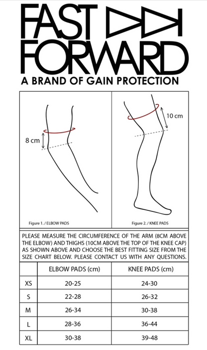 RW x Fast Forward Svarte Knebeskyttere by Gain Protection