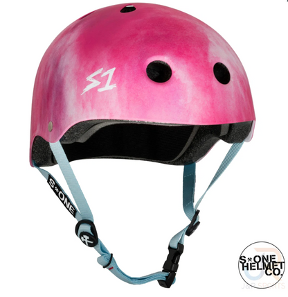 S1 Pink Matt Watercolor Hjelm