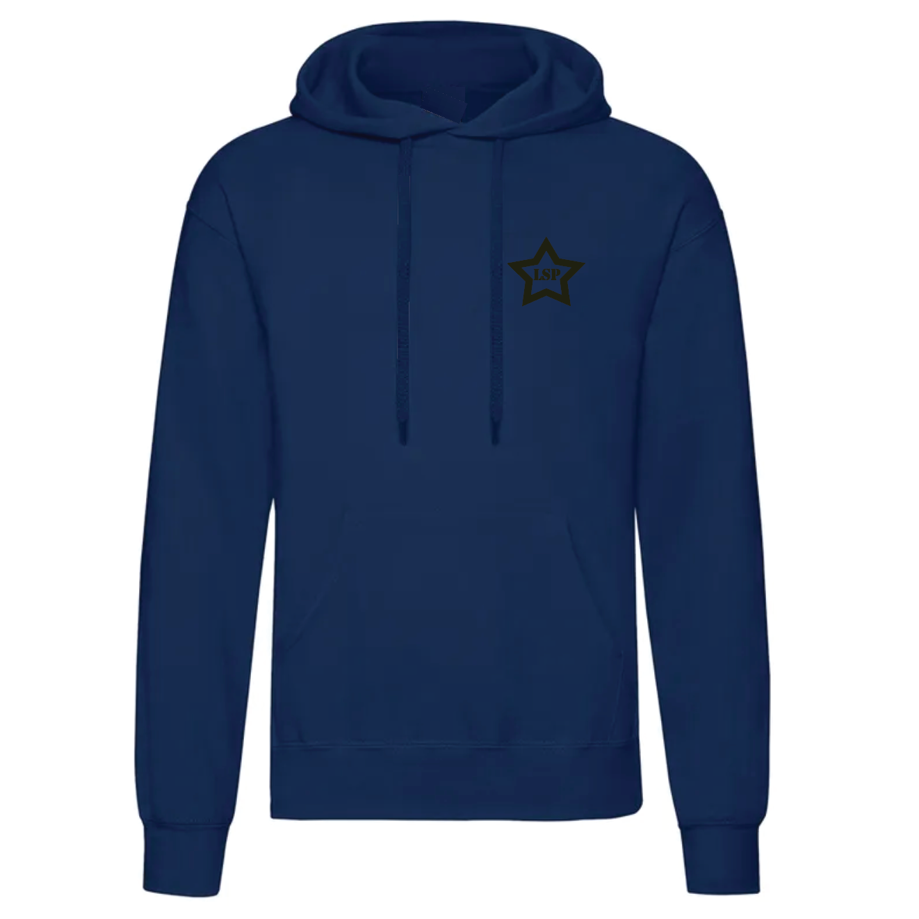 LSP Svart Stjerne Logo Hoodie