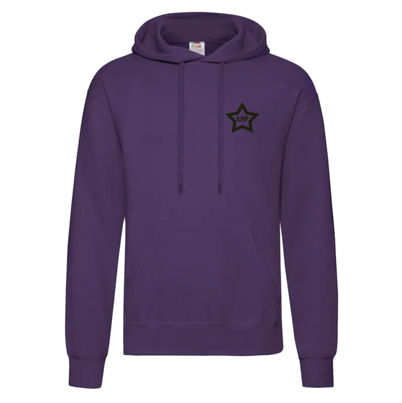 LSP Svart Stjerne Logo Hoodie