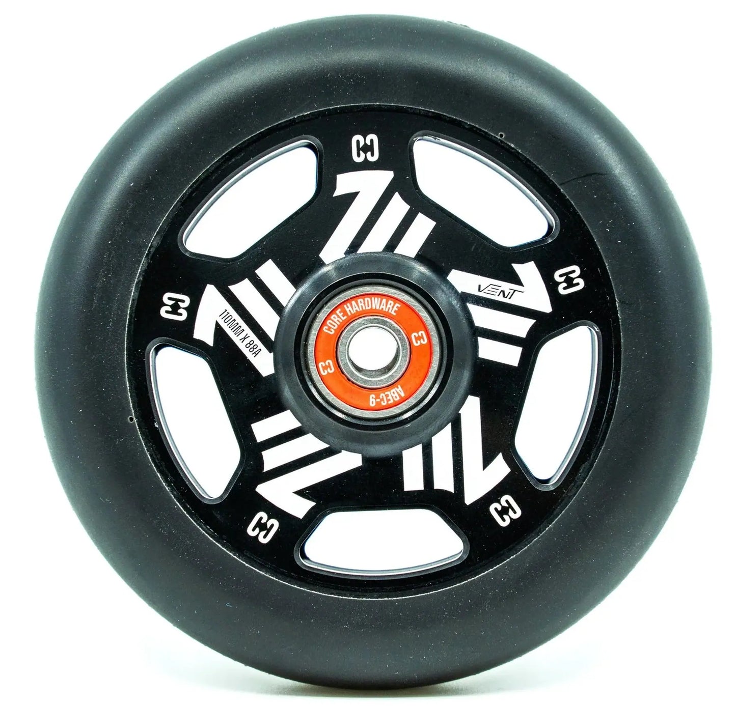 CORE Vent Svarte Hollow 110 mm Hjul 2 stk