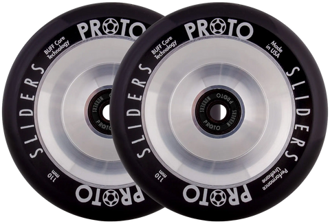 Proto Classic Sliders Full Core Black on Raw 110mm Hjul 2 stk