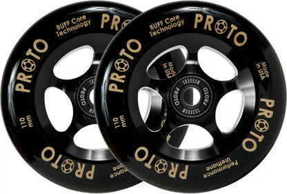 Proto Gripper Spoked Svart/ Svart 110mm Hjul 2 stk