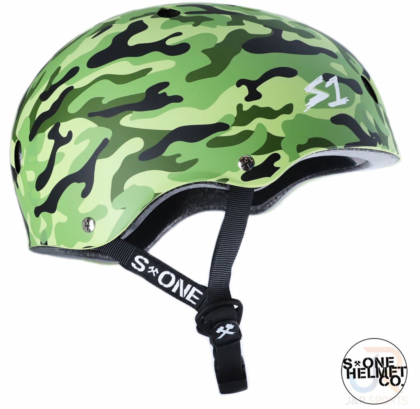 S1 Camo Matt Grønn Hjelm