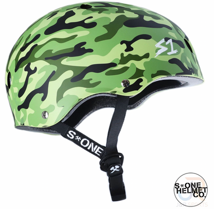 S1 Camo Matt Grønn Hjelm