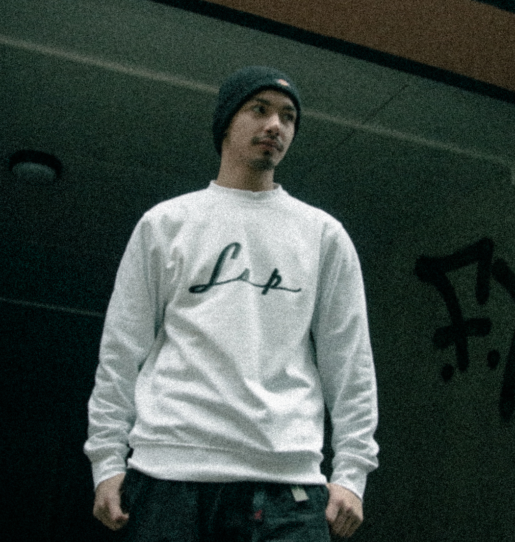 LSP Streetwear Svart på Hvit Crew Neck