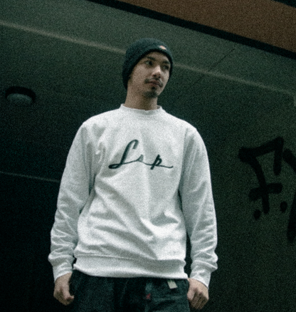 LSP Streetwear Svart på Hvit Crew Neck