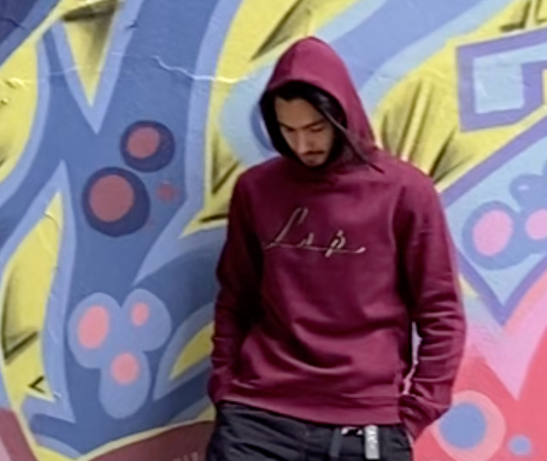 LSP Streetwear Filip sign Burgunder Hettegenser